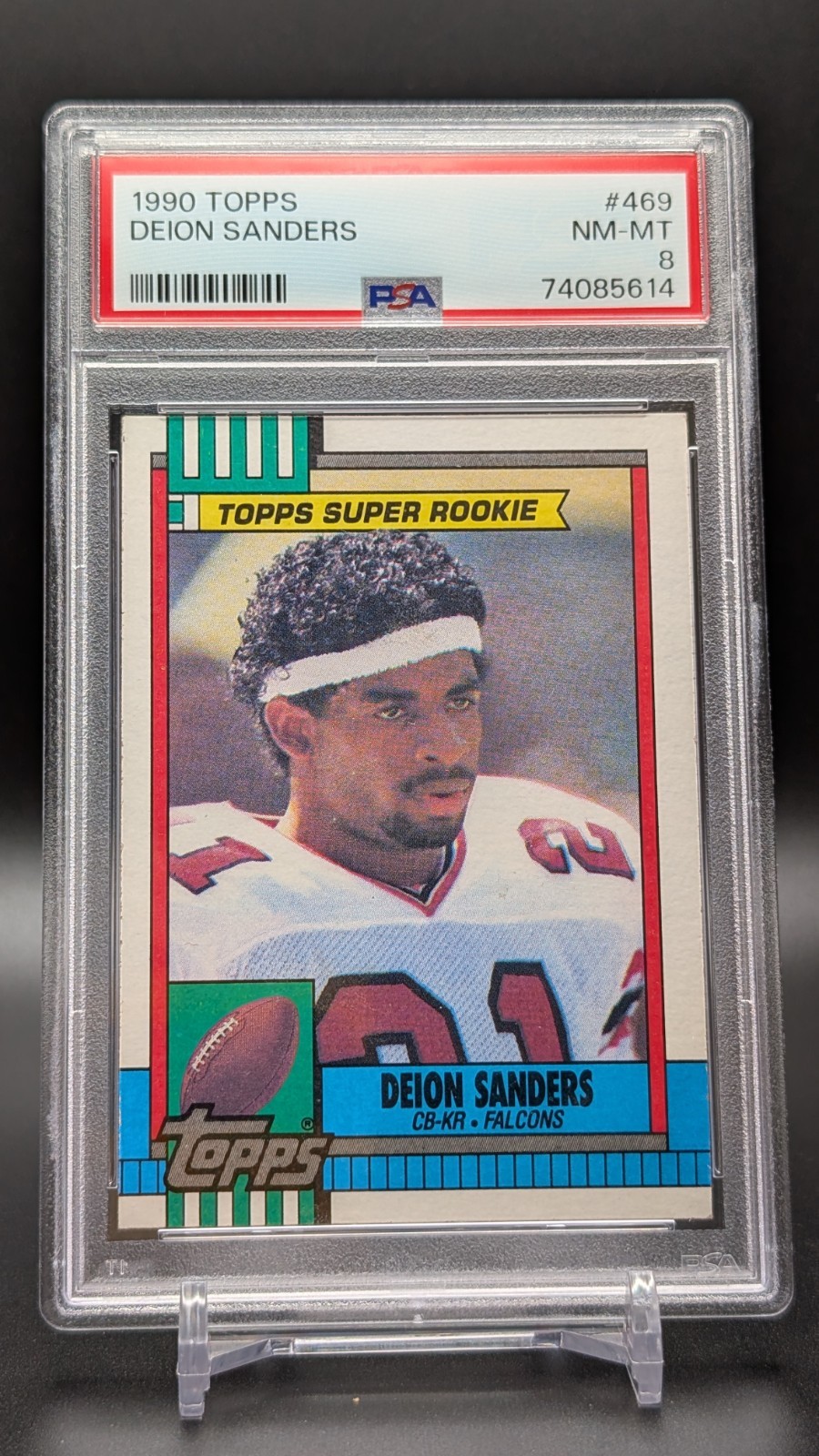 Deion Sanders - 1990 Topps #469 PSA 8