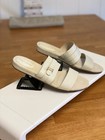 Cole Haan Women’s White Patent Leather Buckle Slide Sandals Slip-On 8M — photo 2