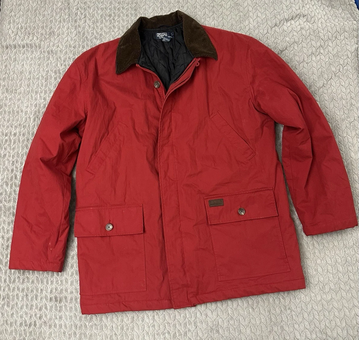 Polo by Ralph Lauren バーガンディジャケット Polo Ralph Lauren Cotton Outer Shell Red Coats, Jackets & Vests