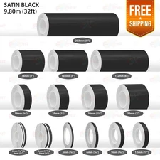 SATIN BLACK PIN STRIPE Car Model Streamline Adhesive TAPE Decal Vinyl Sticker