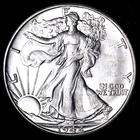 1942-D AU 90% SILVER WALKING LIBERTY HALF DOLLAR ~ SILVER NOW AT RECORD HIGHS