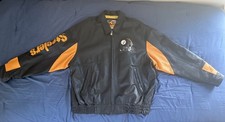 Pittsburgh Steelers Leather Bomber Jacket XXL by G3  Carl Banks See description