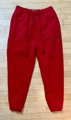 Nike Air Jordan Essentials Fleece Joggers Sweatpants Mens Size Large Red