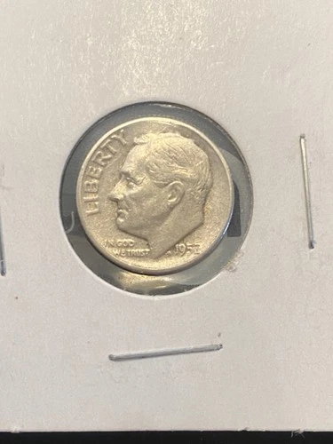 1952 - P Roosevelt Dime Circulated EF/VF .90 Constitutional Silver US Coin