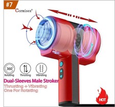 Male Masturbaters Automatic HandsFree Rotating Cup Thrusting Stroker Men Sex Toy