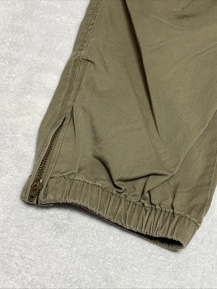 Pantalones Polo Ralph Lauren Para Hombre Medianos Oliva Chino Jogger Cintura Elástica Cremallera al Tobillo Foto 4 de 4