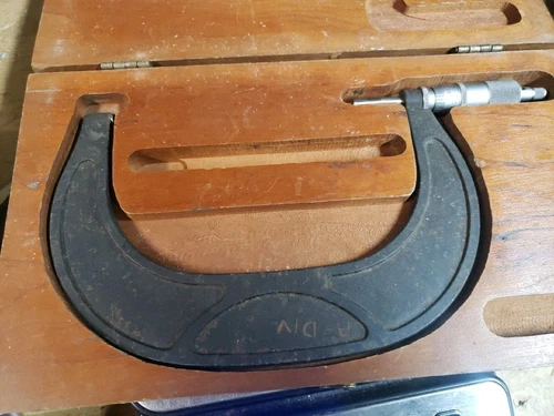 Scherr-Tumico Micrometer  5” - 6” With Wood Case 