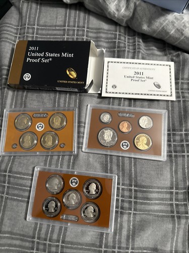 2011-S, 13, 14, 15 USA Mint Proof Sets mit COA & Boxen 56 Münzen - Bild 3 von 5