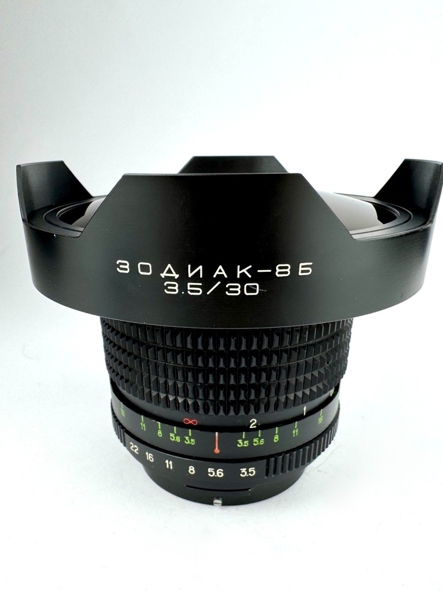 Soviet lens 30mm f/3.5 ZODIAK- 8 b wide angle lens Mount Pentacon
