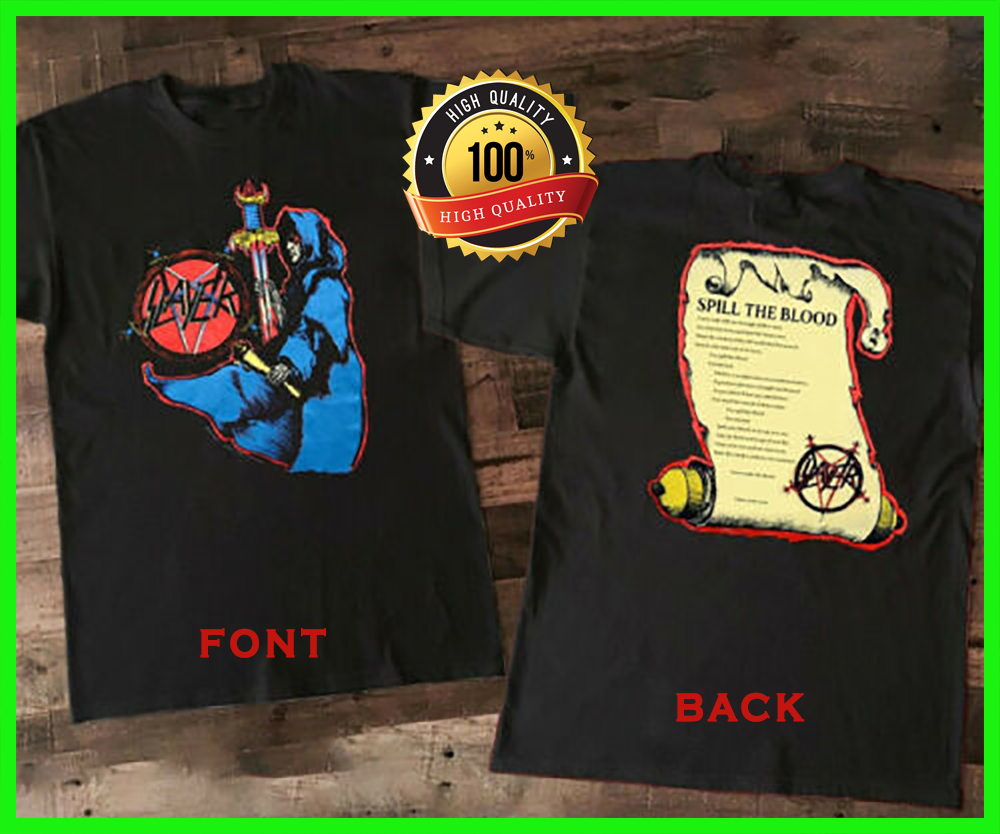 90s SLAYER ツアーTシャツ SPILL THE BLOOD 1990 Slayer Spill The Blood Concert T-Shirt, Slayer Shirt