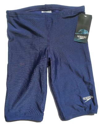 Speedo Swim Jammer Men's Size 26 Navy Blue ProLT Swimsuit 