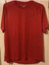 Under Armour The Tech Tee Mens Short Sleeve Athletic Shirt XL Red