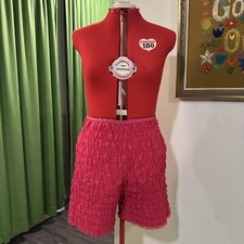 Vintage Hot Pink Magenta Lace Ruffle Bloomers