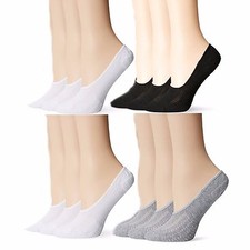 6 or 12 Women's Quality Liner Low Cut Loafer Peds Socks