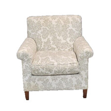 Baker Furniture Traditional Club Arm Chair Wh...