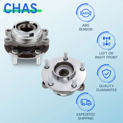 (2) Front Wheel Bearing & Hub Assembly Fits Nissan Altima 2007-2013 2012 w/ABS