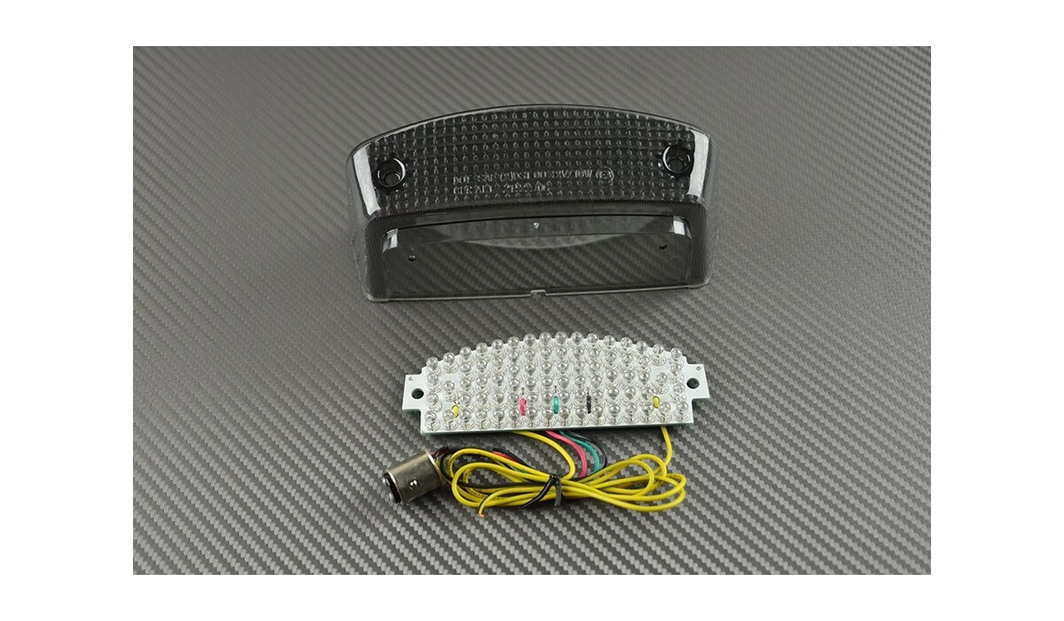 Feu de stop LED fumé étanche 12V à clignotants dynamiques pour LeMans