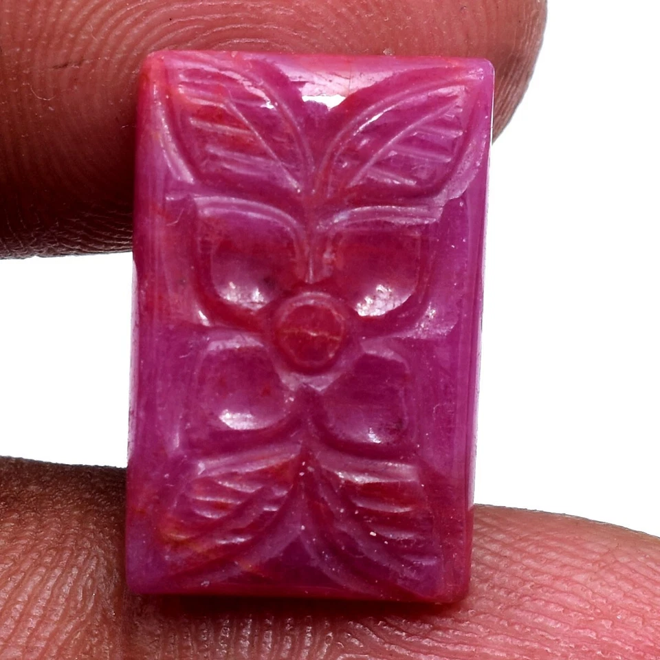 12.50 Cts Natural Ruby Untreated Rare Moghul Carved Exclusive Loose Gemstone - Image 2 of 4
