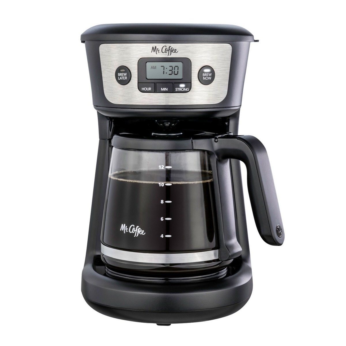 12-Cup Programmable Coffeemaker, Strong Brew Selector