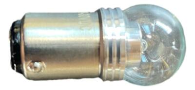 1076 LED Auto Bulb - US-made CREE XP-E - Bright White LED - Glass Shell G18 
