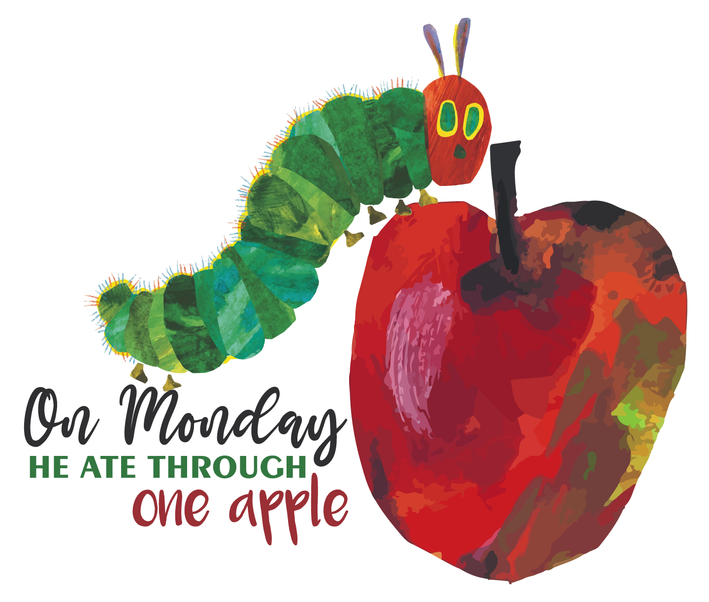 The Very Hungry Caterpillar Apple Printable