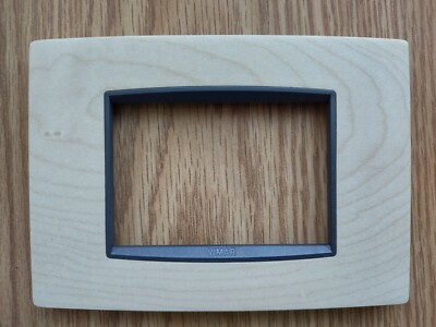VIMAR EIKON 20653.37 3 MODULES FACEPLATE EUROPEAN MAPLE WOOD