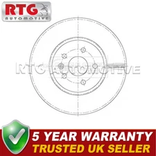 Front 1x Brake Disc Fits Vauxhall Astra 2015- Opel Astra 2015- 1.6 CDTi TD