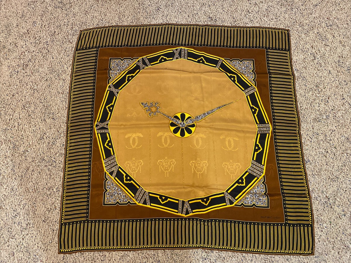 $ Cartier Paris スカーフ Cartier Paris 100% Silk Scarf Authentic | eBay