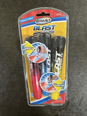 Rose Art Blast Effects Classic Colors Dual-Action Spray Writers