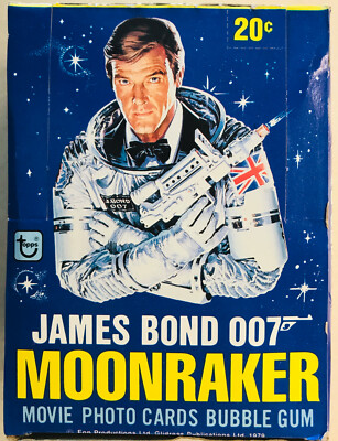 James Bond's MOONRAKER +36x Wax Packs (Topps 1979) * LIGHT BLUE BOX VARIANT