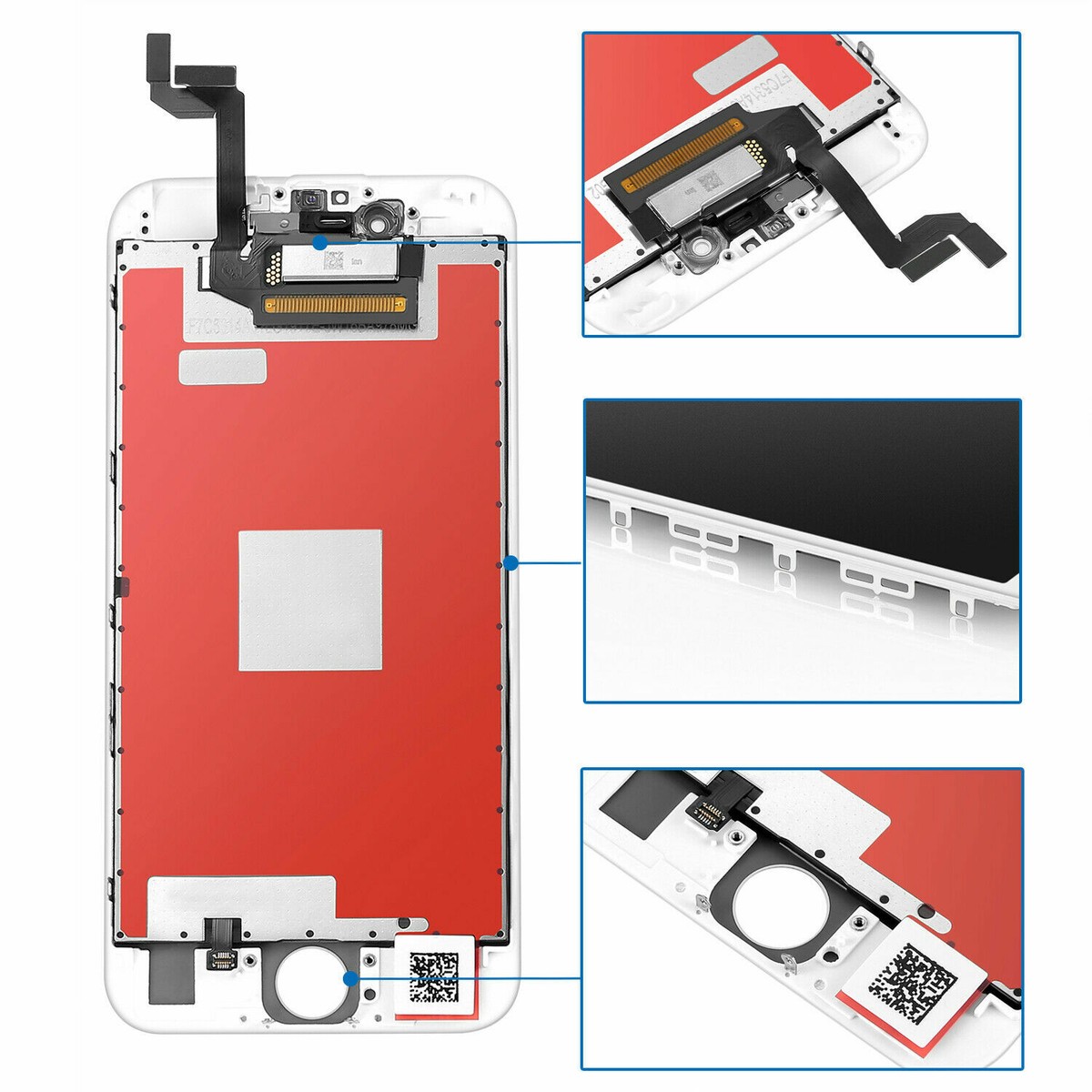 For iPhone 6S White LCD Display Touch Screen Replacement Digitizer