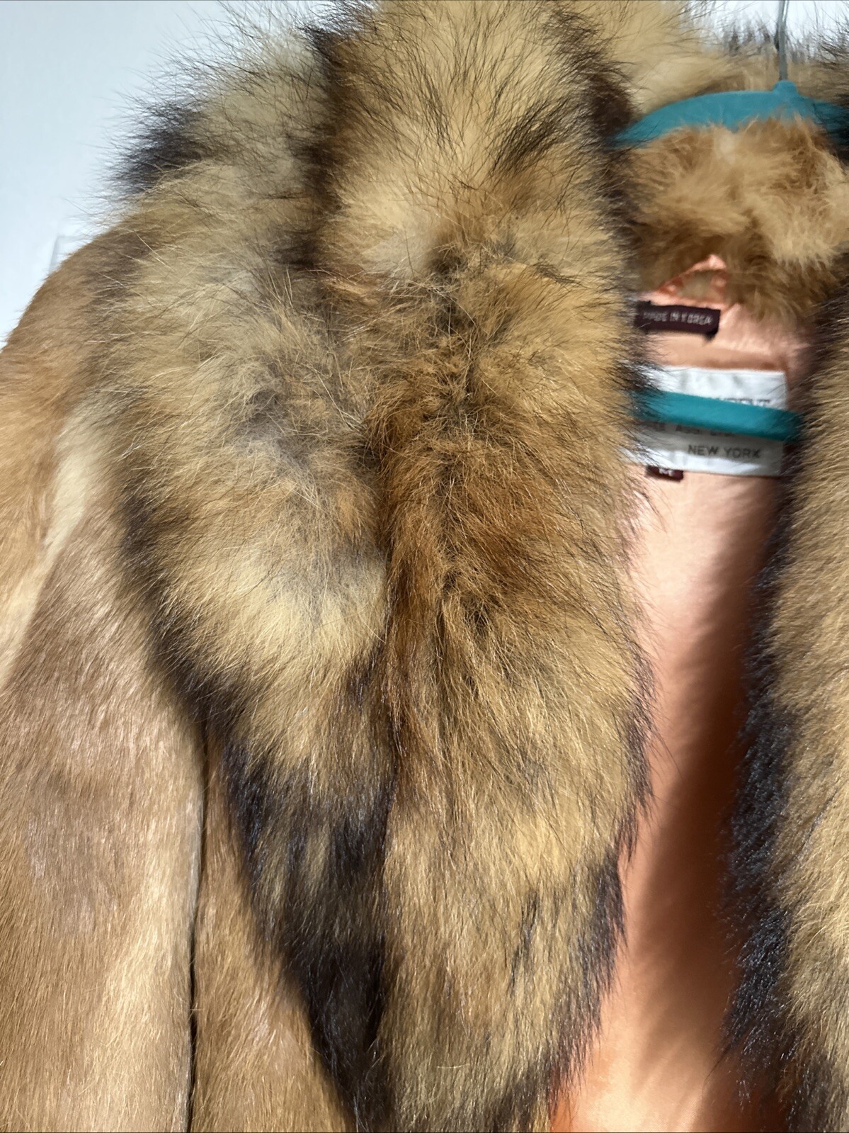 Cappotto vintage pelliccia Jacques Saint Laurent donna marrone medio SPLENDIDO