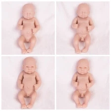 Unpainted Realistic Reborn Baby Dolls Full Vinyl Silicone Preemie Girl/Boy Doll