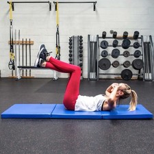 METIS Tri Folding Yoga Mat | 6' x 2' Gym Exercise Mat for Yoga, Pilates & More