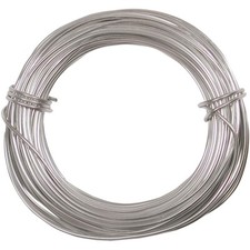 Wire, 39 Feet Silver Aluminum 18 Gauge Dead Soft Wire for Wire Wrapping