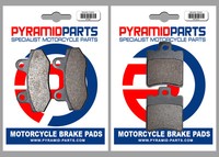 BremsbeläGe Vorne & Hinten (2 Paar) FüR Hyosung 150 Exceed 2002