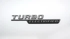 2x Genuine Mercedes Benz Turbo Electrified Fender Side Emblem Badge W206 C43 AMG