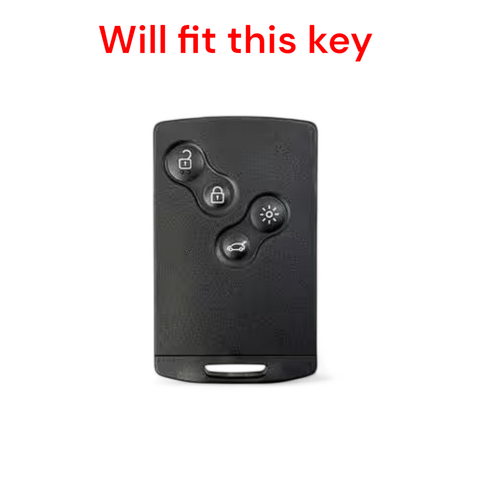 4 Button Key Fob Cover for Renault Duster Captur Clio Logan Megane 1 2 3 Koleos - Picture 3 of 3