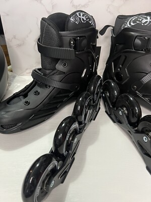 liku black professional inline skates unisex