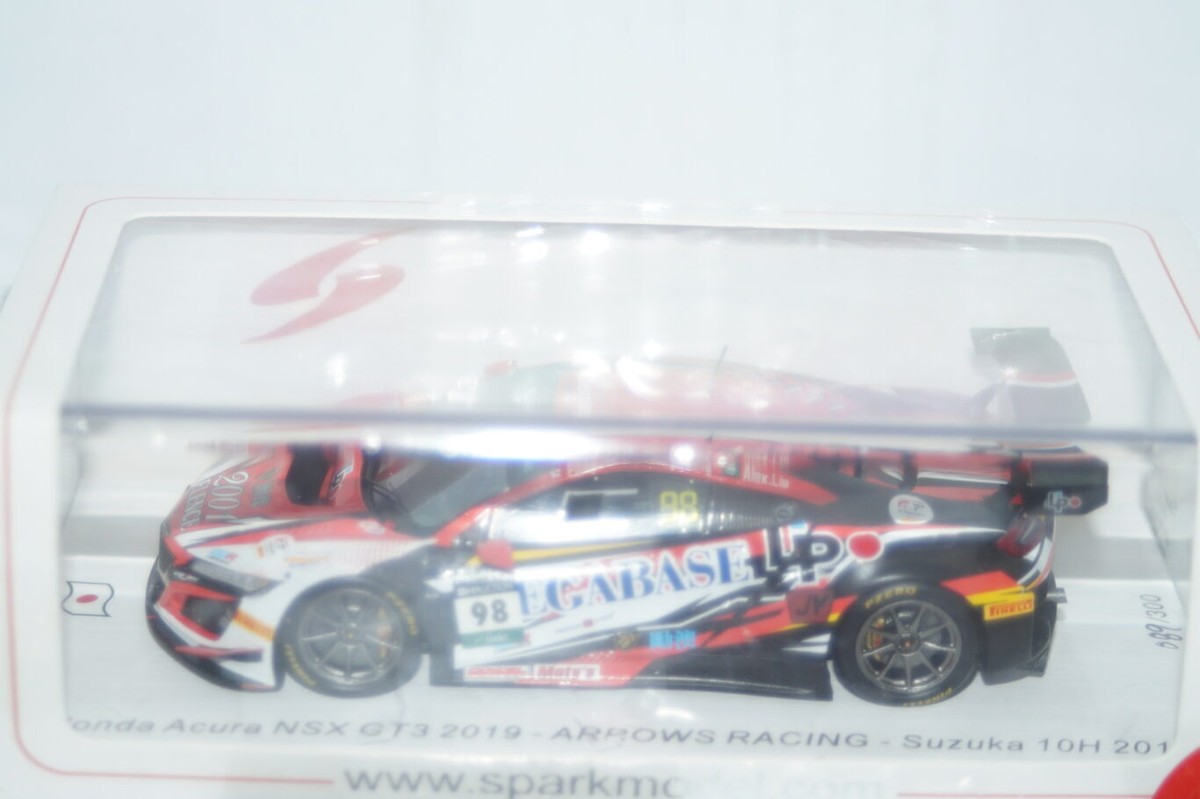 Spark Sj094 Honda Acura NSX Gt3 'arrows Racing' Suzuka 10h Spark Sj094 Honda Acura NSX Gt3 'arrows Racing' Suzuka 10h