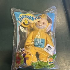 Teletubbies Clip On Beanbag 1999 Burger King Kids Club Laa Laa Yellow. New