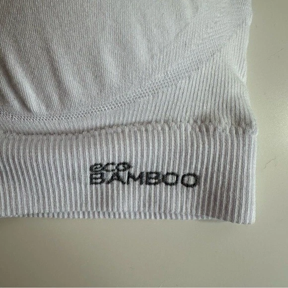 Sujetador Meta Bambú Convertible Acolchado Sin Costuras con Correas Ajustables Blanco S/M Foto 3 de 4
