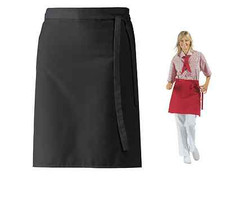 10 pieces pre-binder black bistro apron waiter apron pre-plug 45x80cm cook