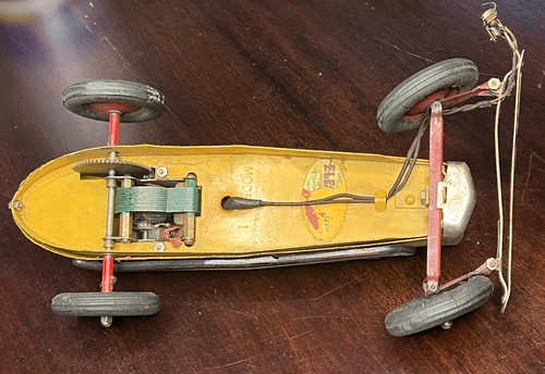 1920s KoKoMo Electricar Vintage Metal Race Car Toy w/ Driver, Original Paint - Picture 11 of 12