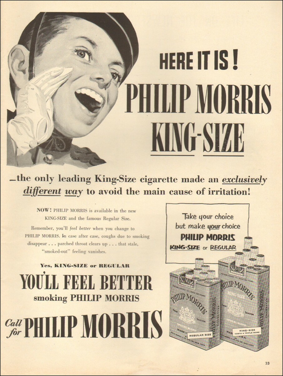 philips morris cigarette 1950's Vintage ad for Phillip Morris Cigarettes`retro package Tobacco  (011420)