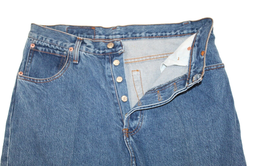 Vintage 1980er Levi’s 501xxx Button Fly Einzelnaht Nippelnieten 33X32 - Bild 2 von 13