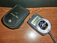 Vintage Gossen Luna Pro Light Meter w/ Leather Case  Strap Working 