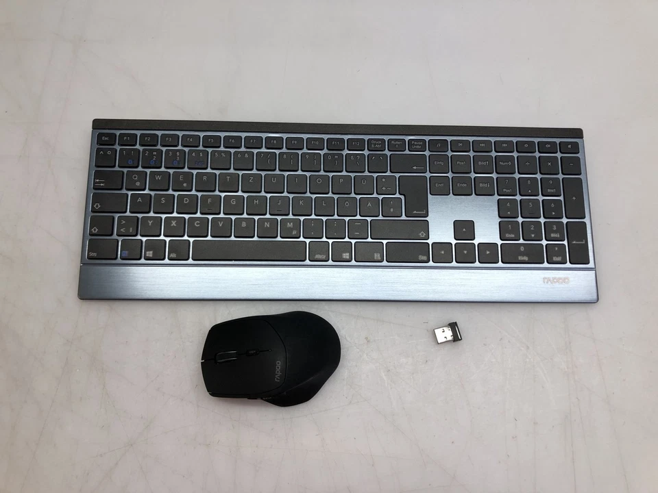 Rapoo 9500M Set Mouse Tastiera Wireless Deskset Sensore 1600 DPI - Immagine 4 di 4