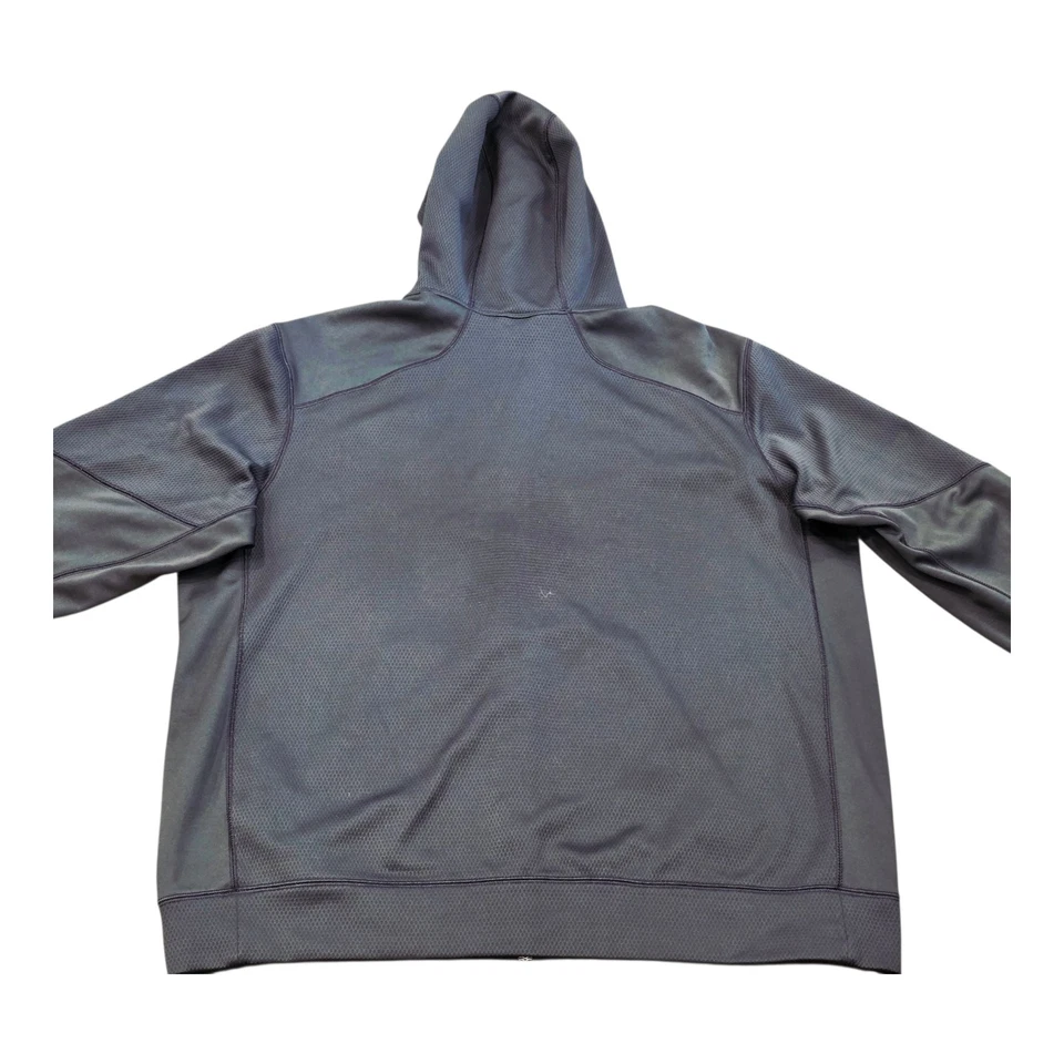 Nike Georgia Bulldogs Therma-Fit Full Zip Hooded Jacket Gray Sz 2XL 639602-060 - Image 2 of 2