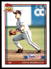 Steve Rodriguez 1991 Topps Traded #102T MLB READ FREE SHIPPING AutographDen